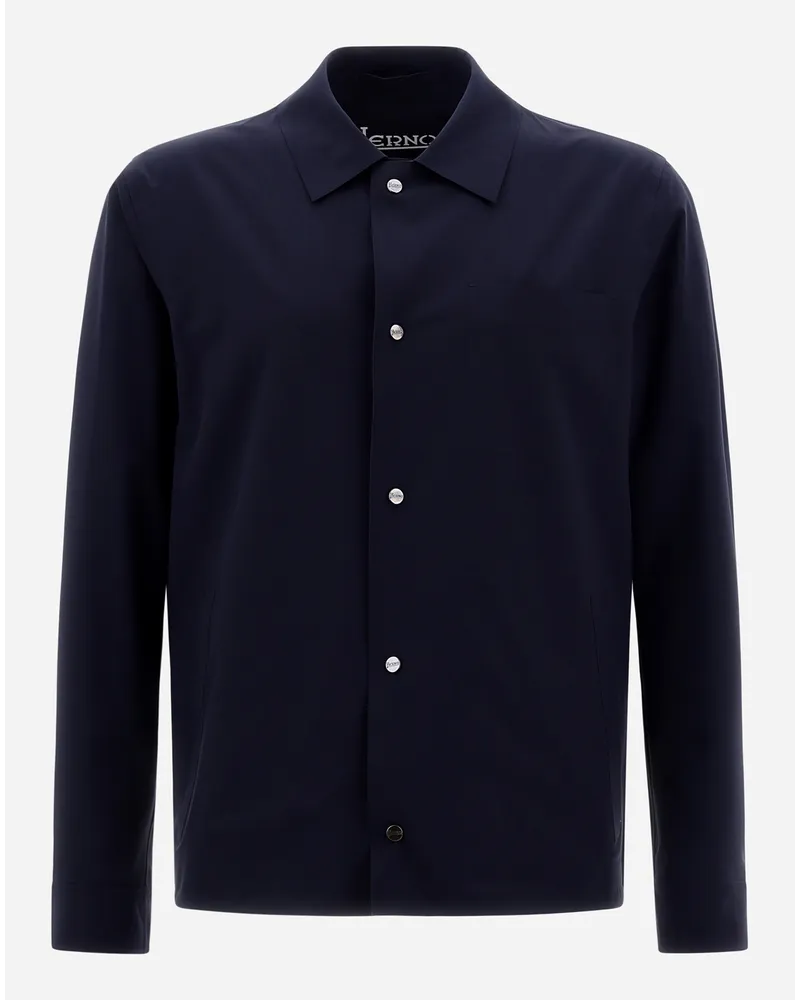 Herno Hemd Aus Essence Marineblau