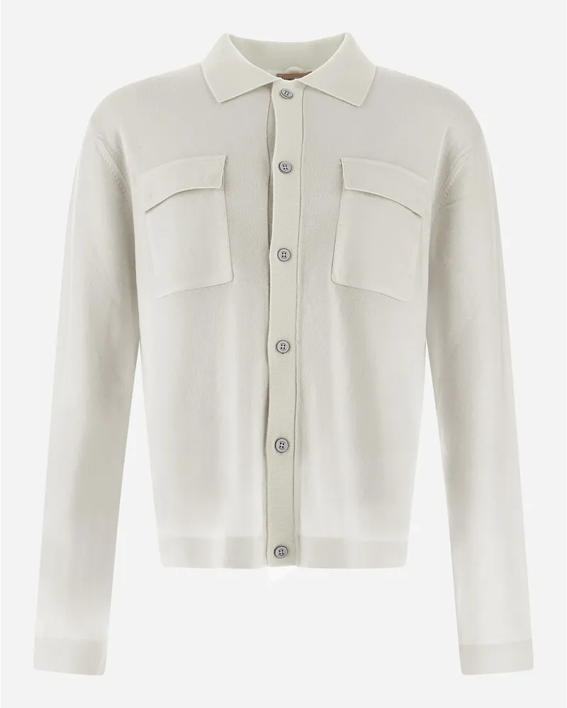 Herno Hemd Resort Aus Eternity Cashmere Naturweiß