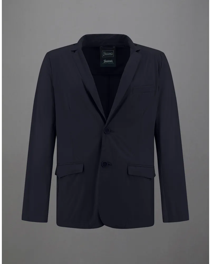 Herno Laminar Blazer Aus Light Matt Blau