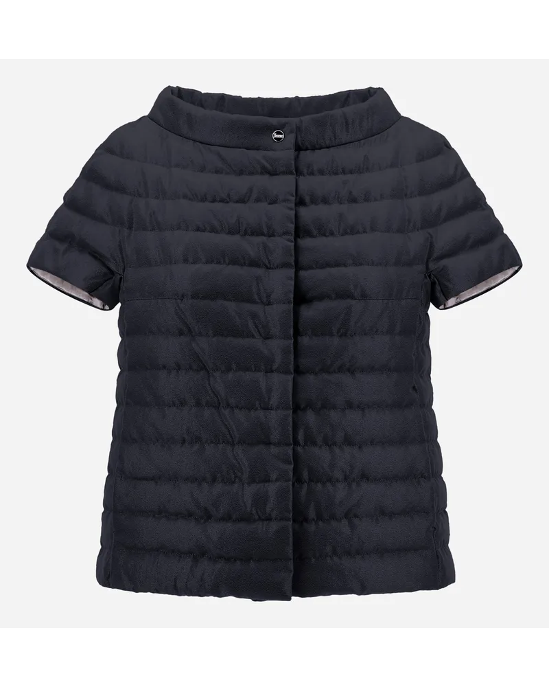 Herno Metallic Effect Cape Schwarz