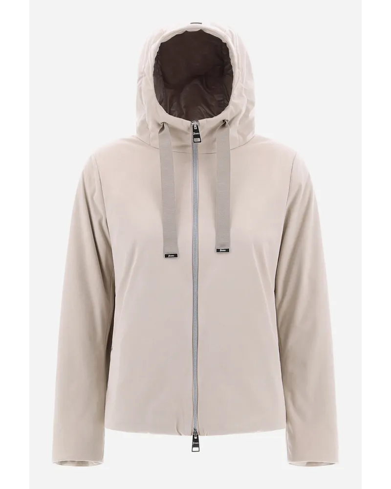 Herno Suede Effect Bomberjacke Eis