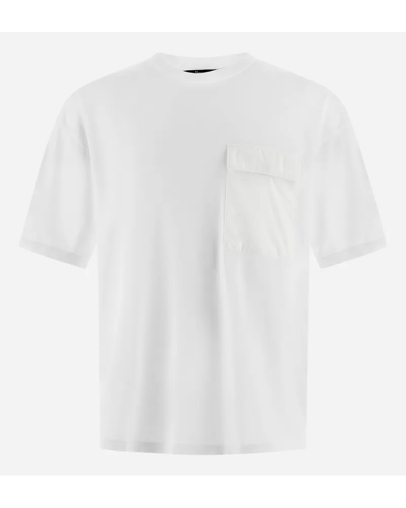 Herno T Shirt Aus Cotton Jersey Weiß