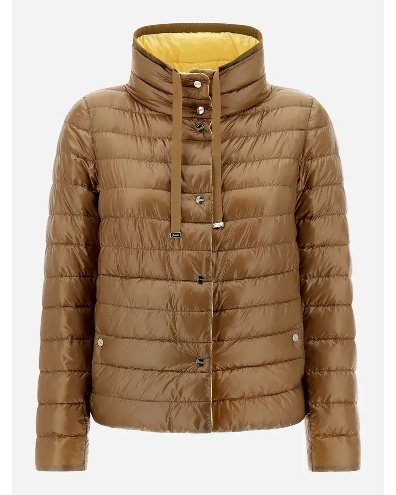 Herno Wendbares Nylon Ultralight Cape Caramel