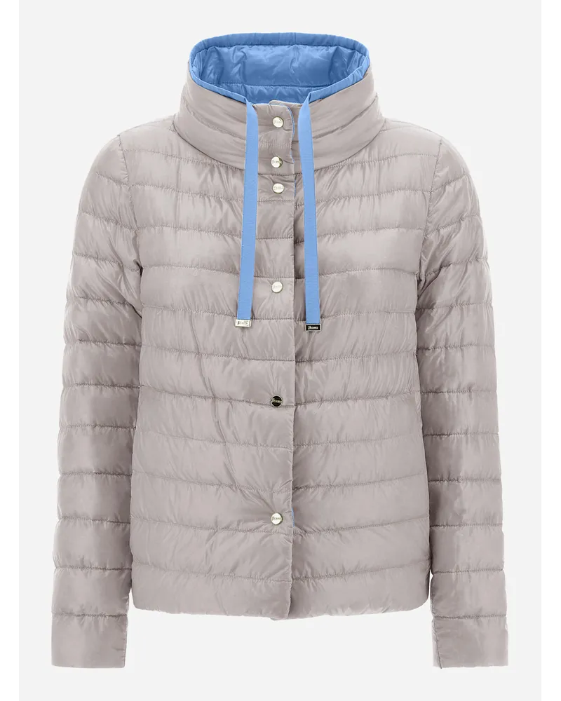 Herno Wendbares Nylon Ultralight Cape Schiefergrau