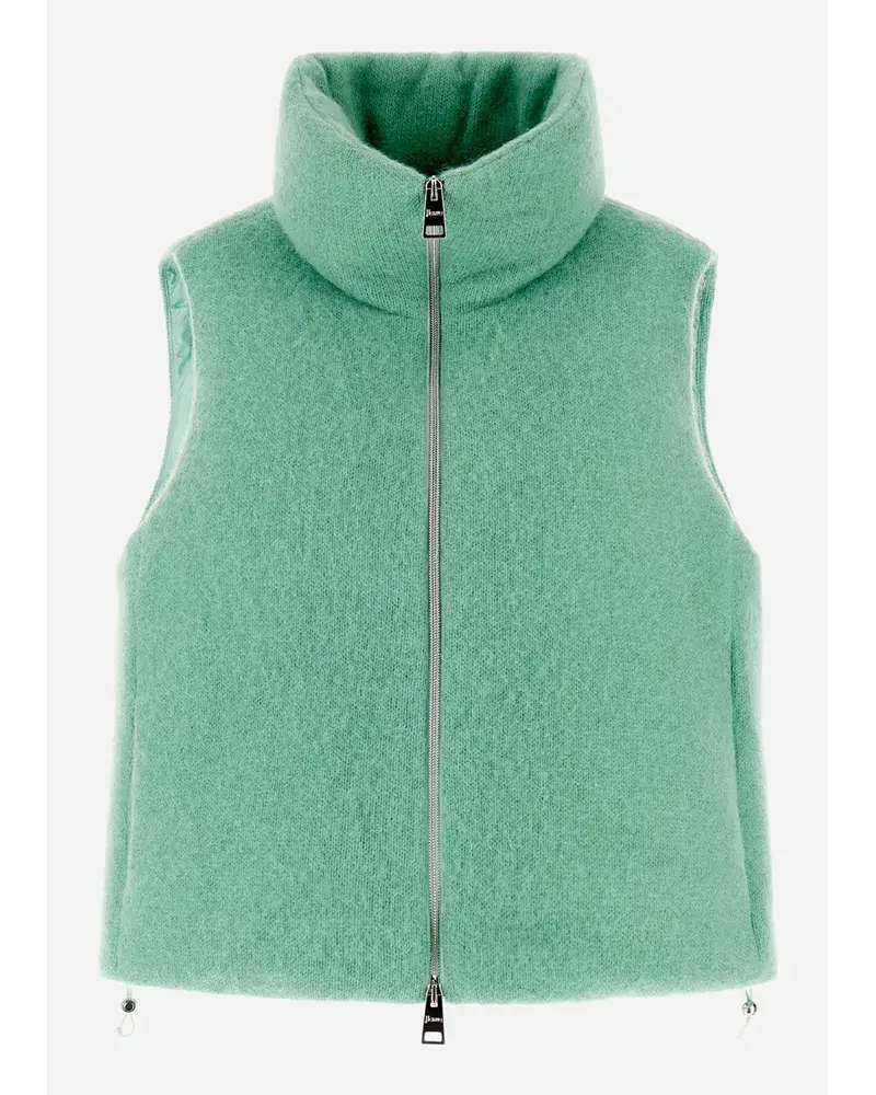 Herno Weste Resort Aus Mesh Cloud PastellgrüN