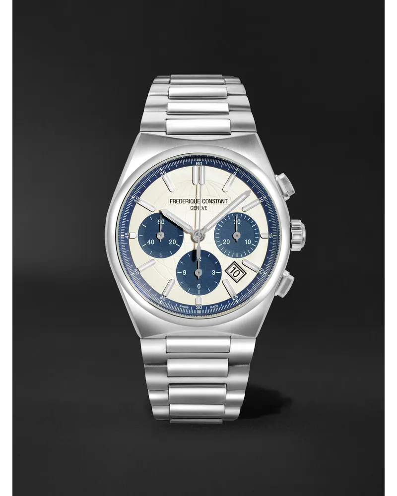 Frédérique Constant Highlife Chronograph 41 Mm Uhr Aus Edelstahl Mit Automatischem Aufzug In Limitierter Auflage Ref. Nr.: Fc 391wn4nh6 Weiß