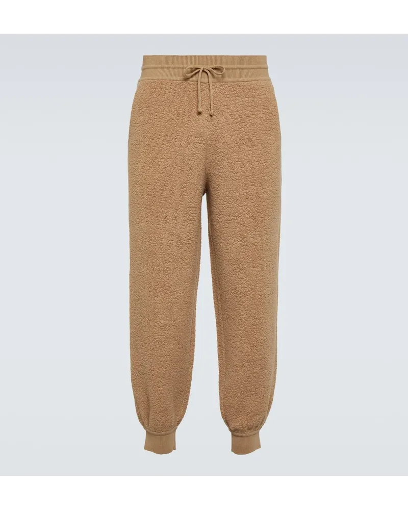 Loro Piana Hose Cocooning Aus Einem Baumwollgemisch Beige
