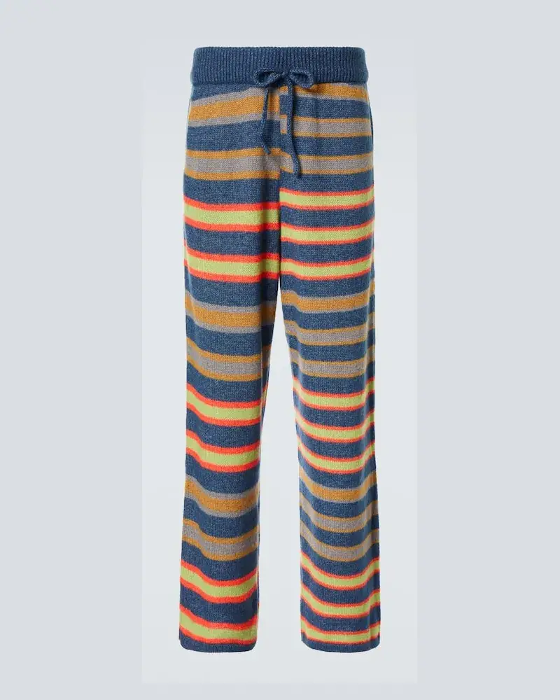 The Elder Statesman Hose Leo Aus Kaschmir Und Baumwolle Multicolor
