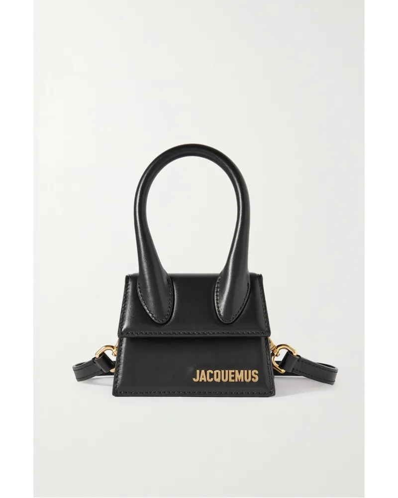Jacquemus Le Chiquito Mini Tote Aus Leder Schwarz