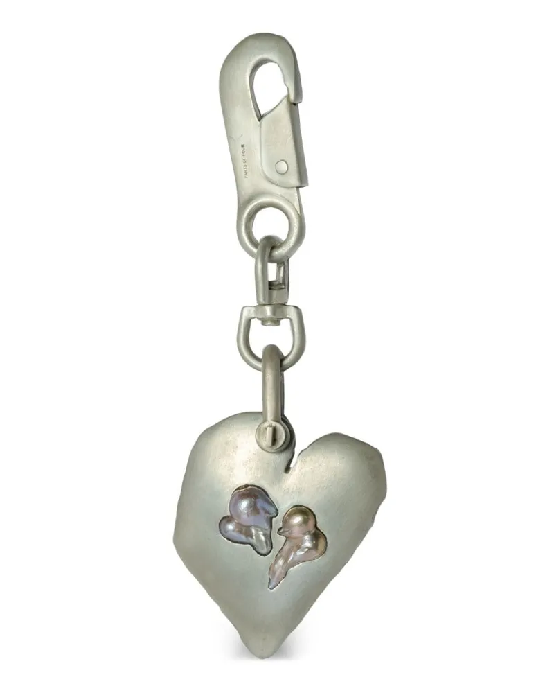Parts Of Four Jazz'S Solid Heart SchlüSselanhäNger Silber