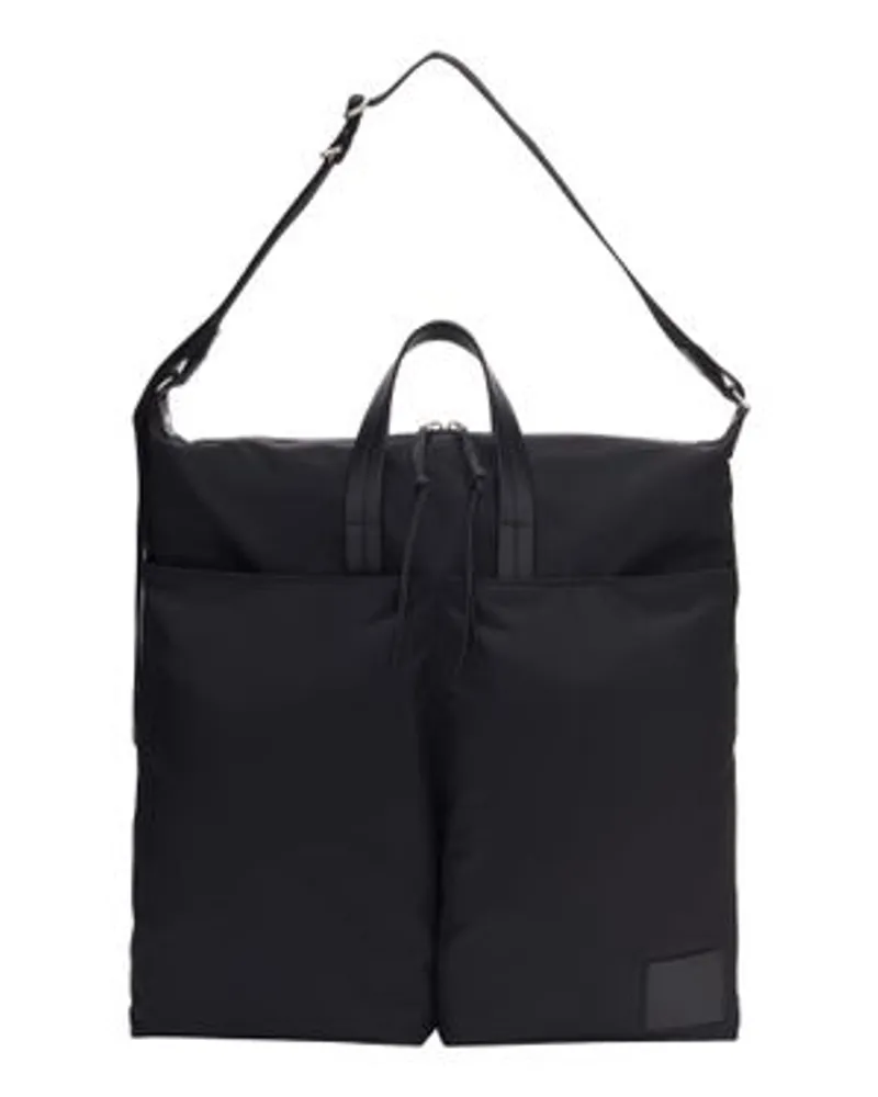 Jil Sander Flache Tote Bag Black