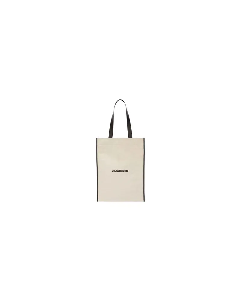 Jil Sander Flat Shopper MittelgroßE White
