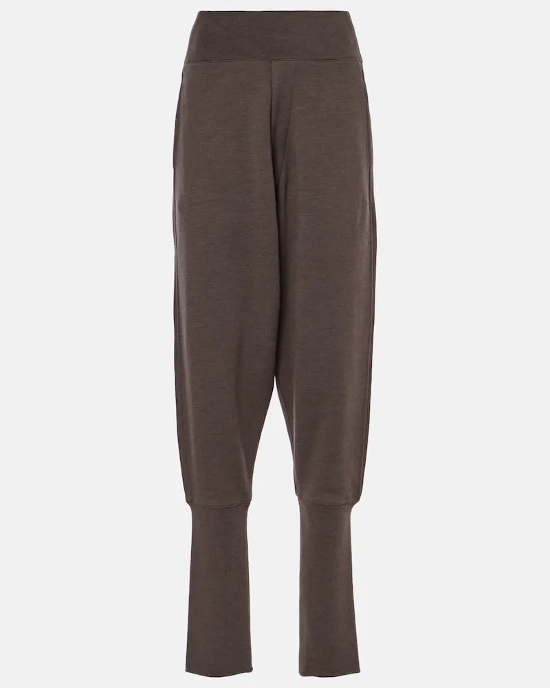 Christophe Lemaire Jogginghose Aus Wolle Und Baumwolle Braun