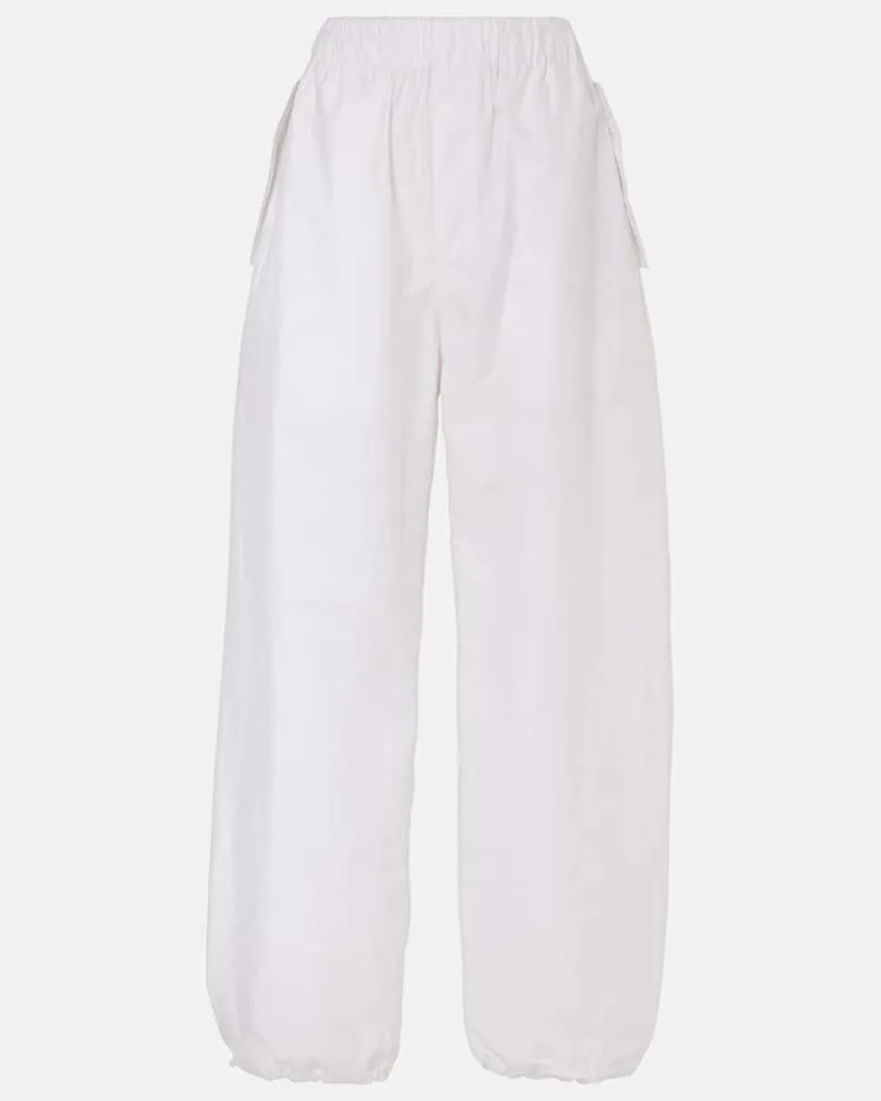 WARDROBE.NYC Jogginghose Beach Aus Einem Baumwollgemisch Weiss