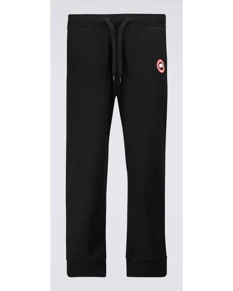 Canada Goose Jogginghose Huron Aus Baumwolle Schwarz