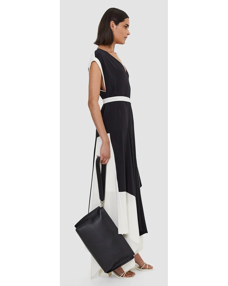 Joseph Leather Cozumel Clutch Bag Black