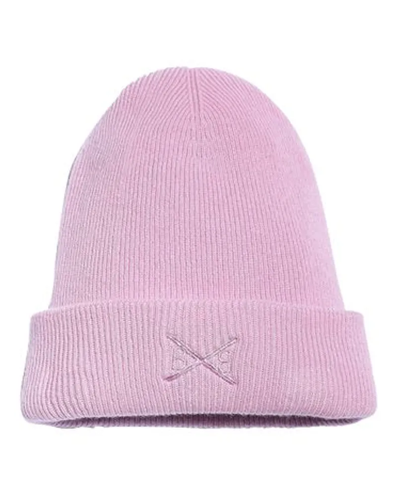 Barrie Kaschmir MüTze Mit Gesticktem Barrie Logo Purple