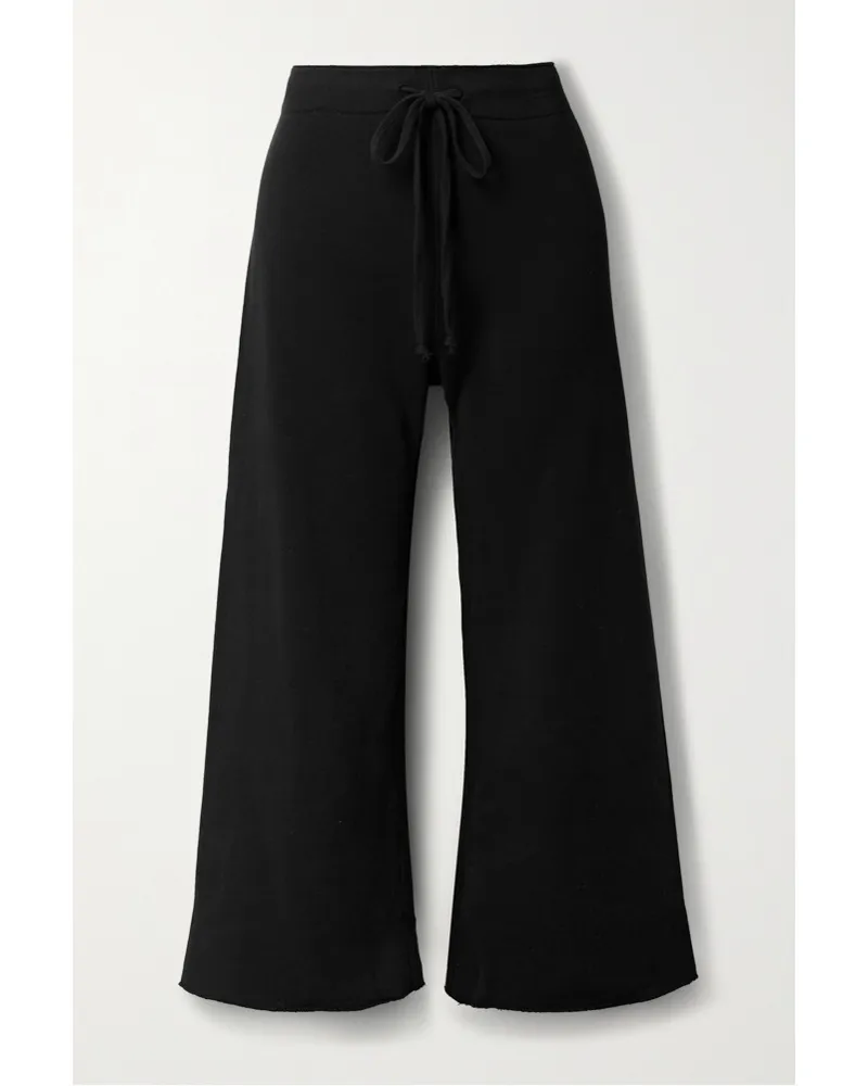 Nili Lotan Kiki VerküRzte Jogginghose Aus Baumwoll Jersey Schwarz