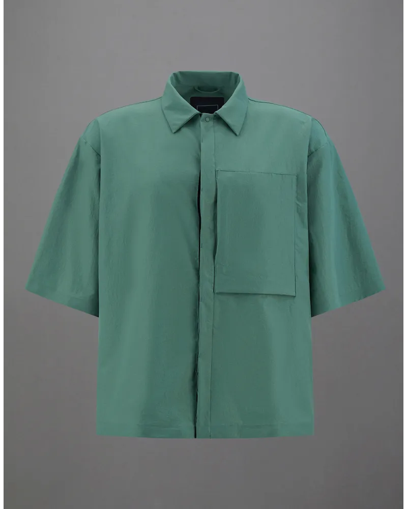 Herno Laminar Hemd Aus Climate Regulation Ripstop Dunkles