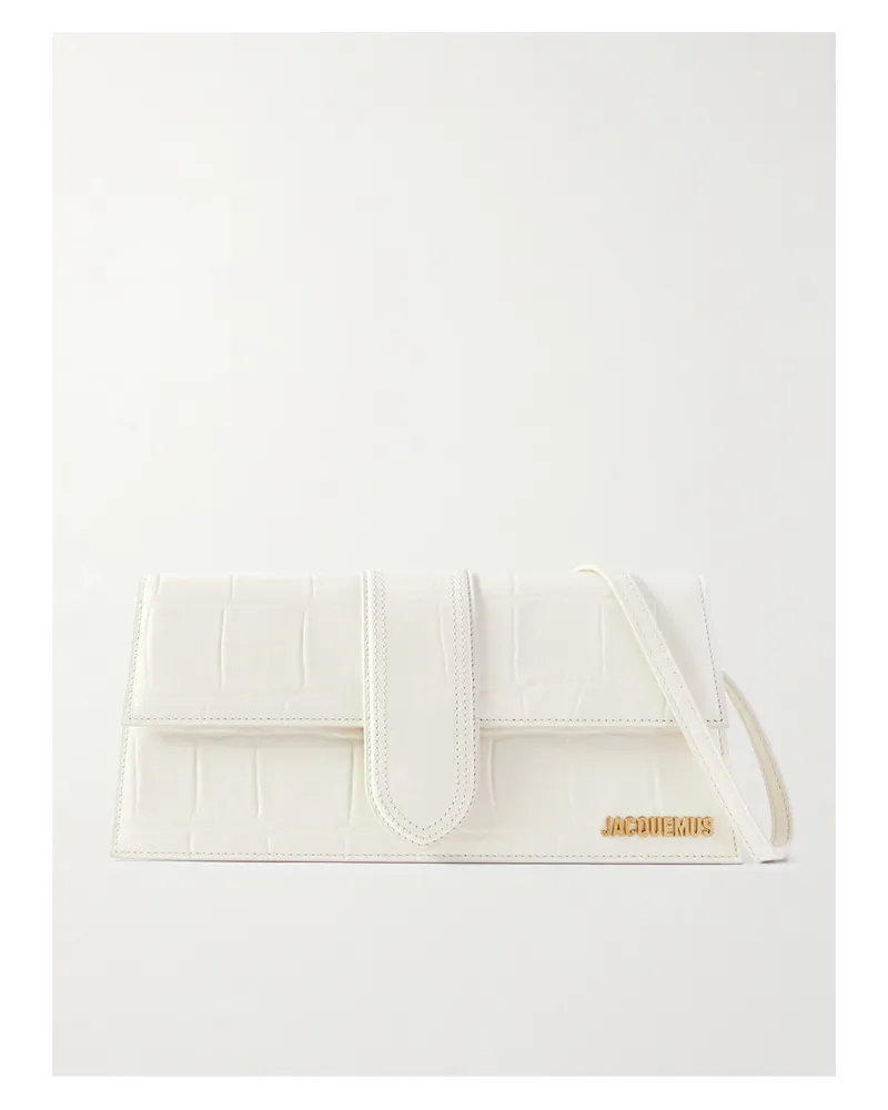 Jacquemus Le Bambino Schultertasche Aus Leder Elfenbein