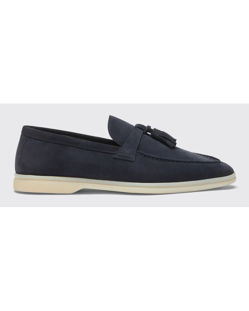 Scarosso Leandro Navy Suede X Brooks Brothers Marineblauer