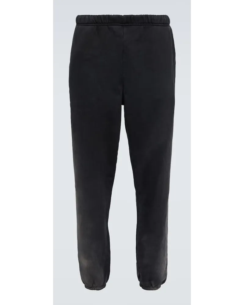 LES TIEN Jogginghose Aus Baumwoll Jersey Schwarz