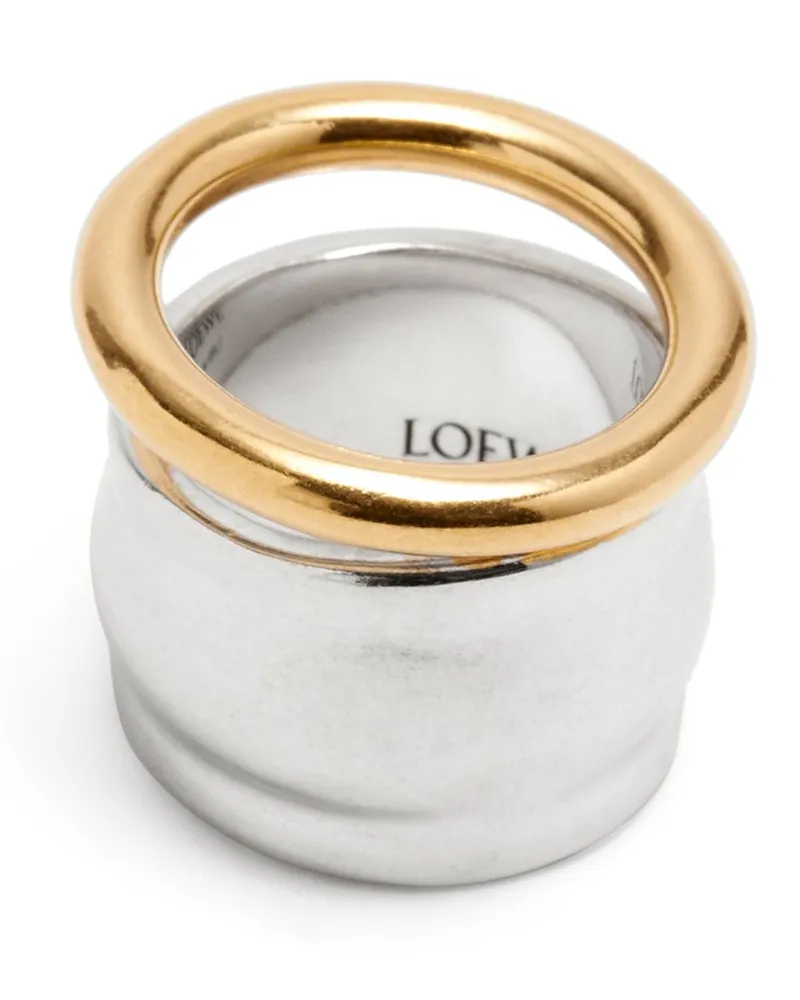 Loewe Luxury Nappa Knot Ring In Sterling Silver
