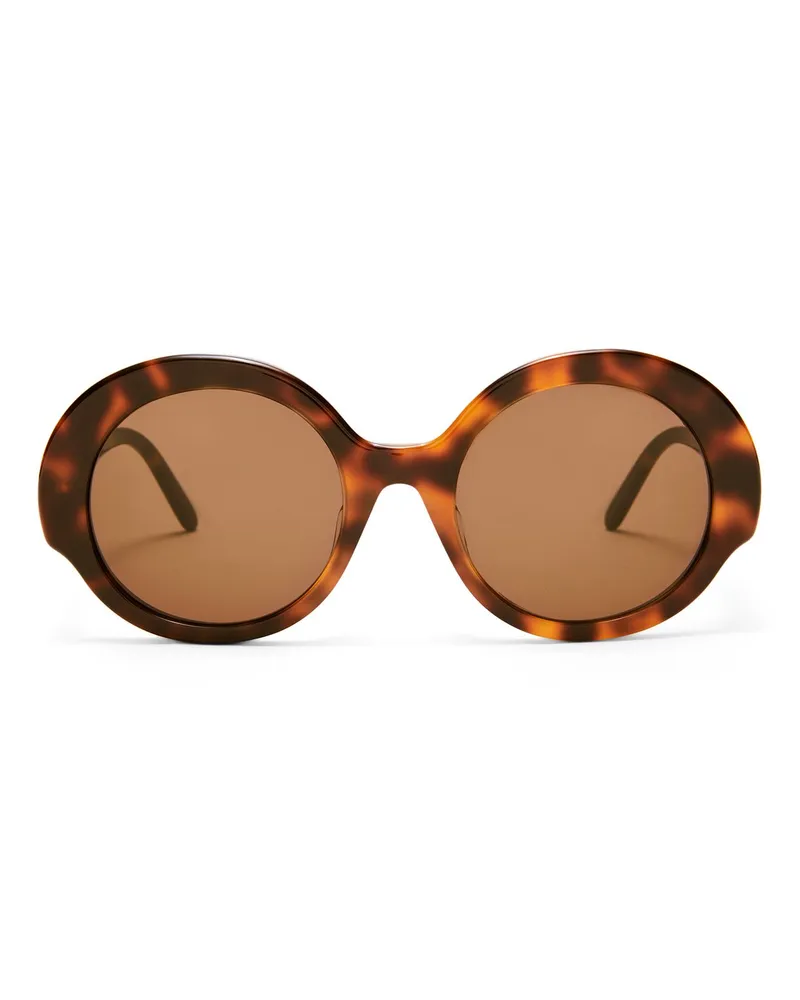Loewe Luxury Round Slim Sunglasses Havana