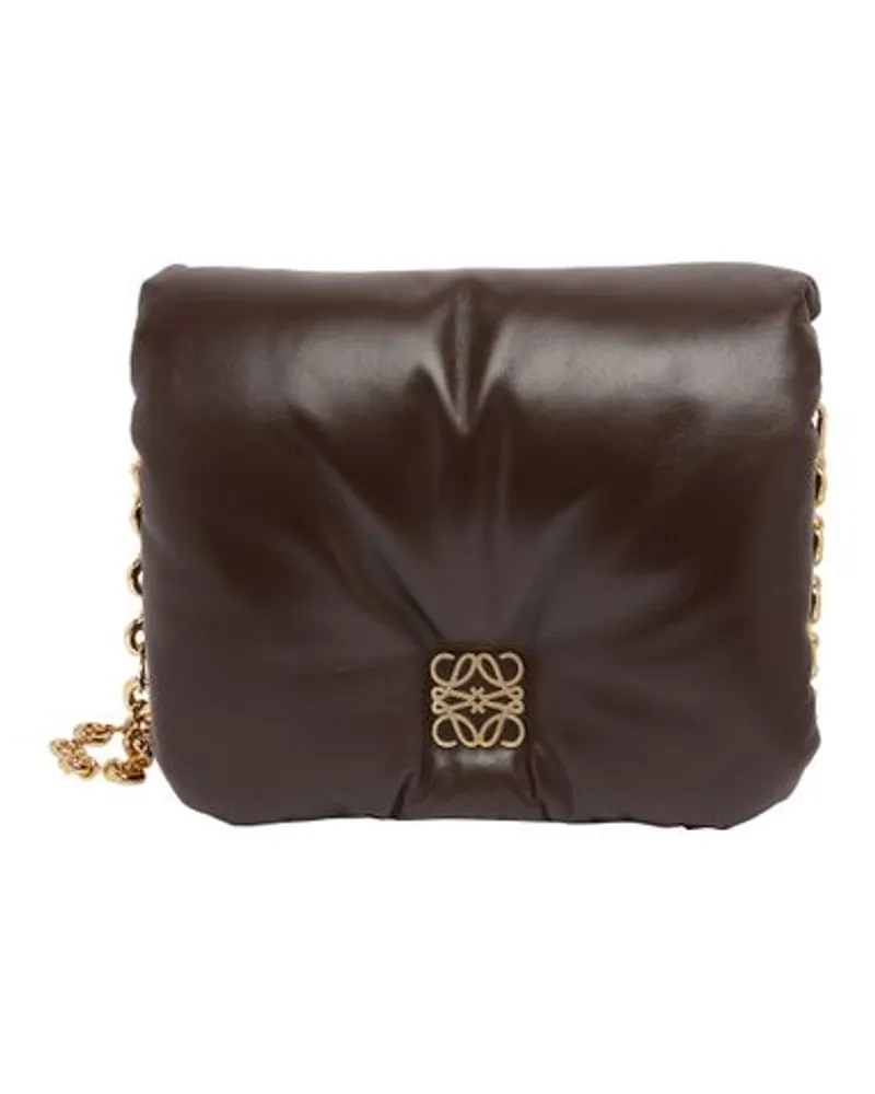 Loewe Stepptasche Goya Puffer Brown