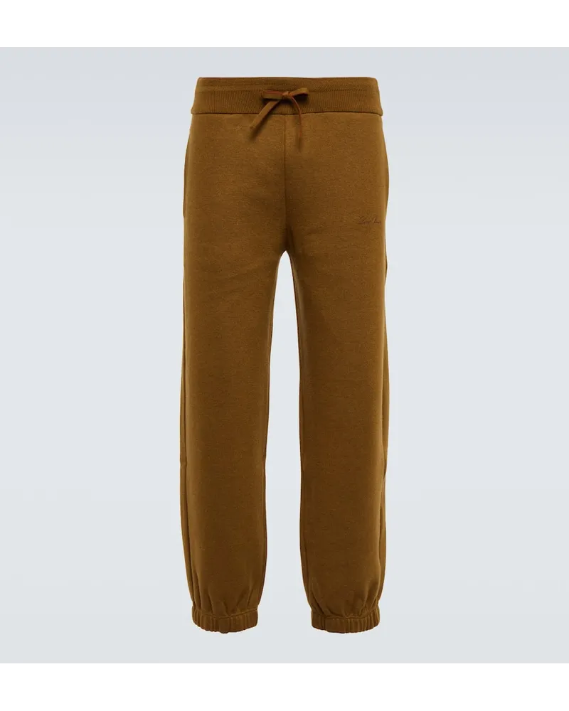 Loro Piana Hose Aus Einem Kaschmirgemisch Braun