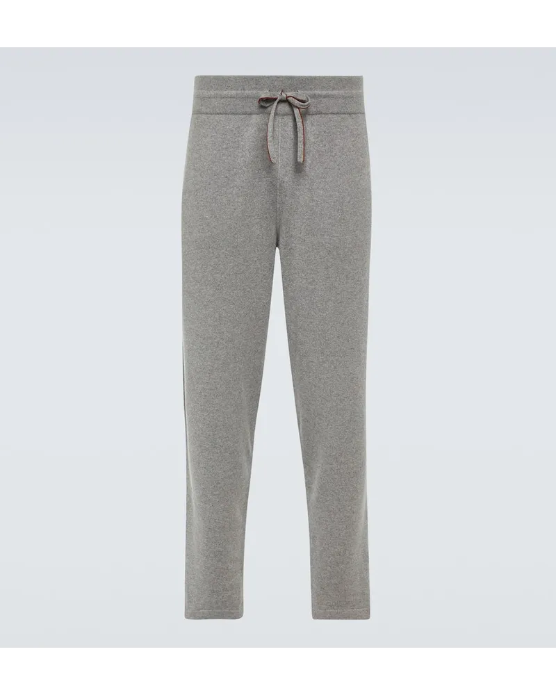 Loro Piana Hose Merano Aus Kaschmir Grau