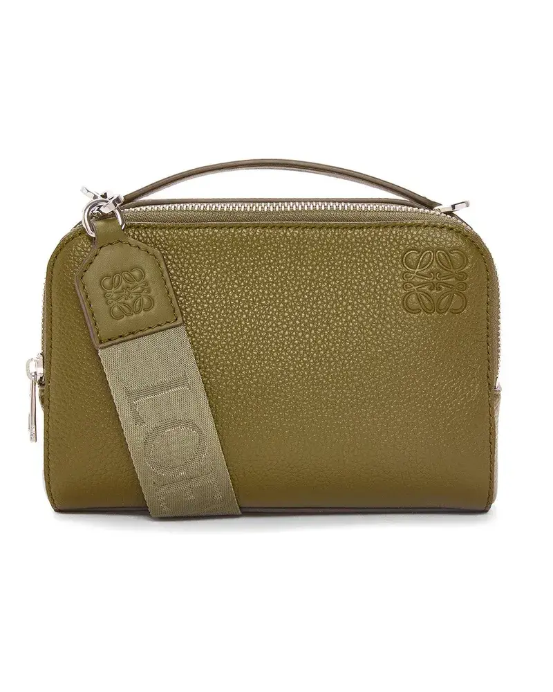 Loewe Luxury Mini Camera Crossbody Bag In Soft Grained Calfskin Olive