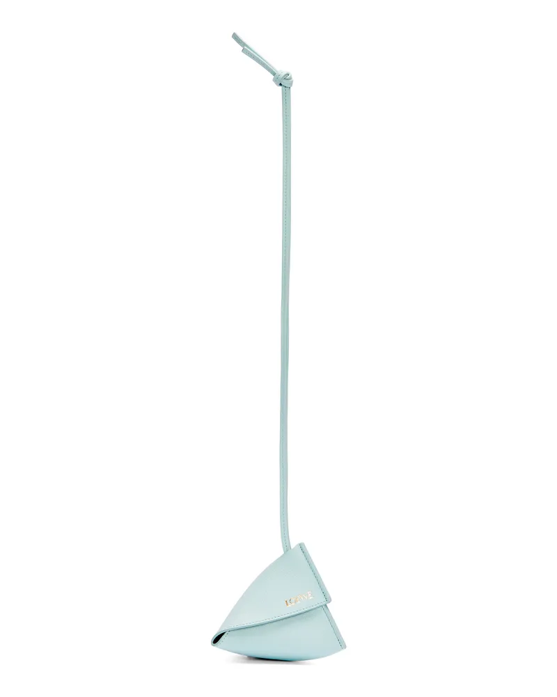 Loewe Luxury Puzzle Fold Charm In Classic Calfskin Blue