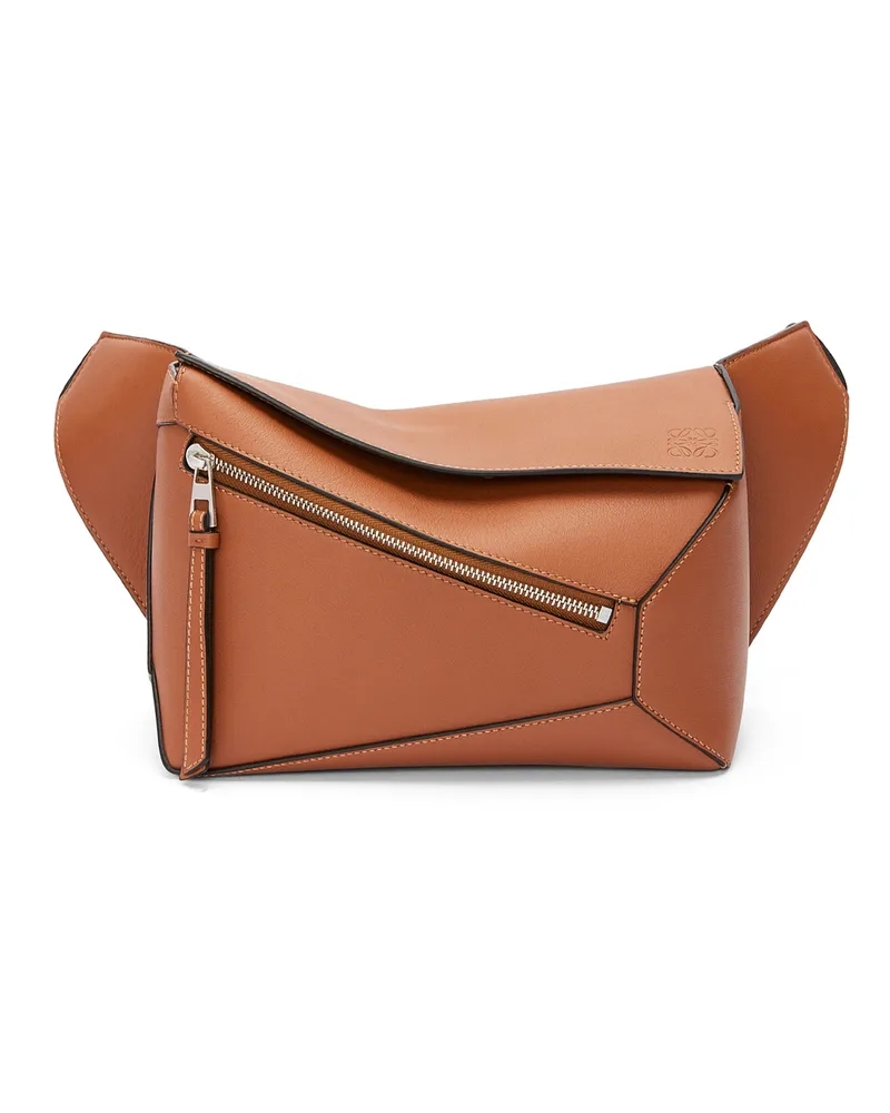 Loewe Luxury Small Puzzle Bumbag In Classic Calfskin Tan