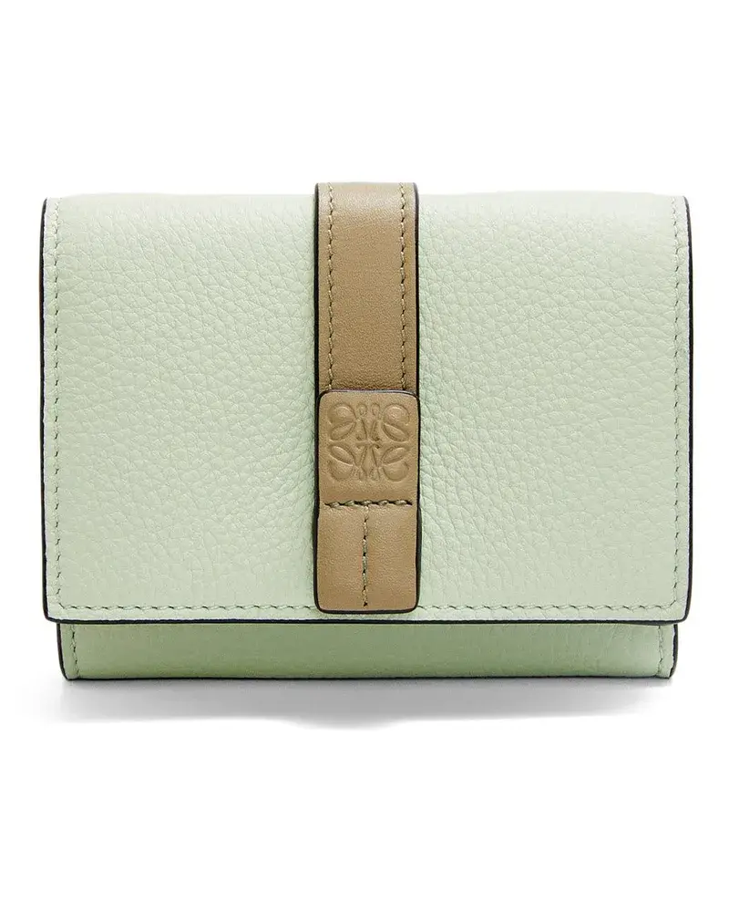 Loewe Luxury Trifold Wallet In Soft Grained Calfskin Spring