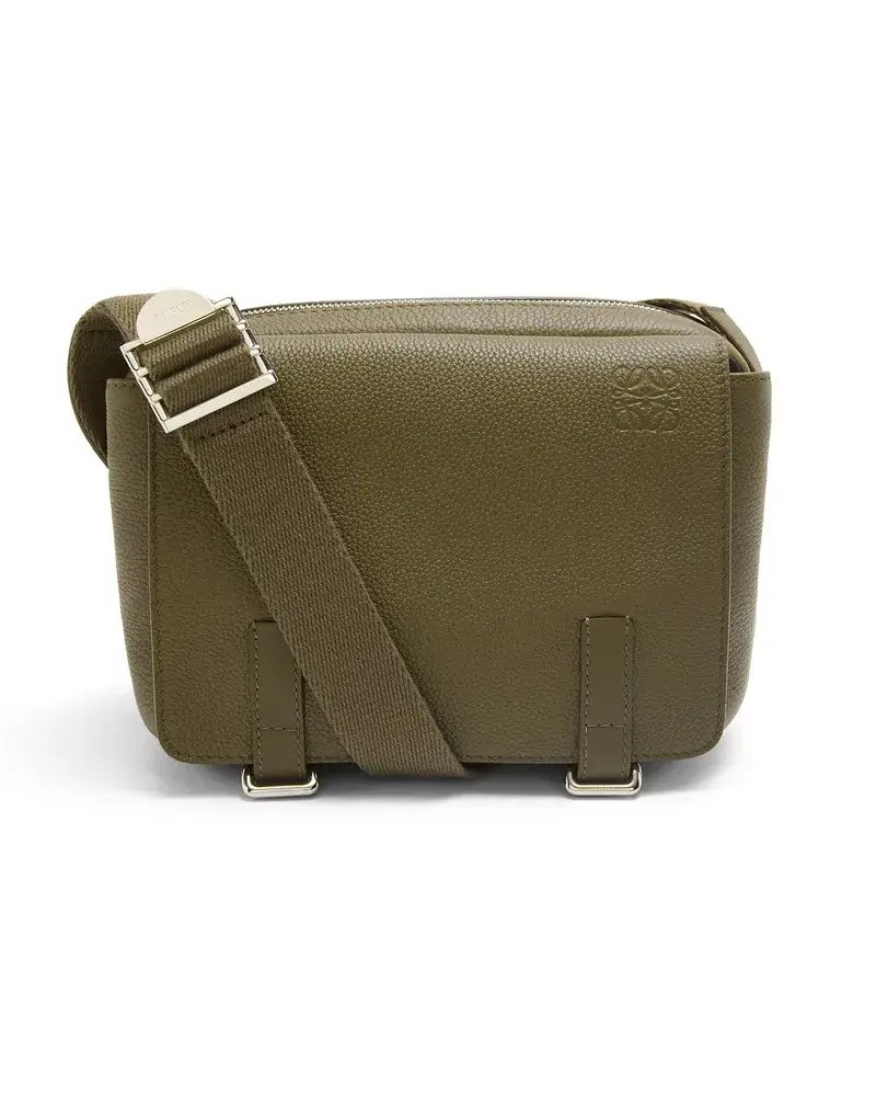 Loewe Luxury Xs Military Messenger Bag In Soft Grained Calfskin Dark