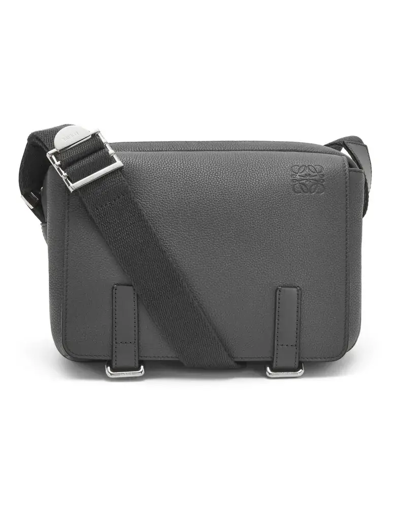 Loewe Luxury Xs Military Messenger Bag In Soft Grained Calfskin Anthracite