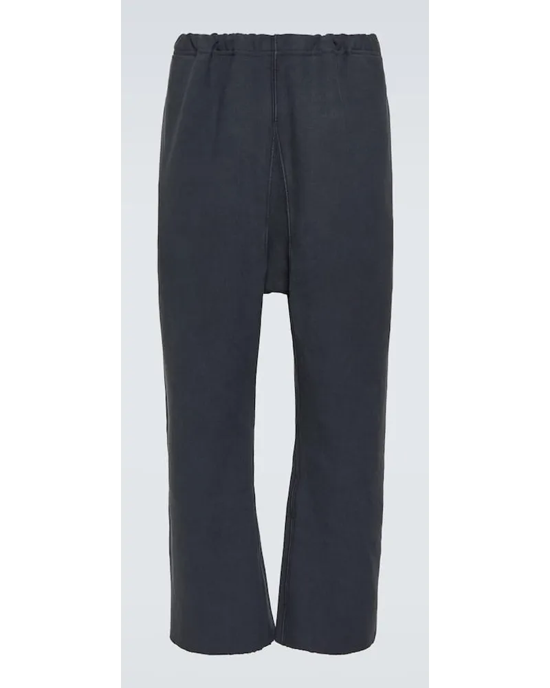 Maison Margiela Gerade Hose Aus Baumwolle Blau