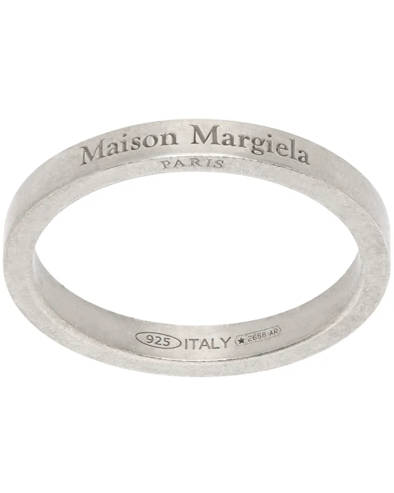 Maison Margiela Silver Logo Ring Palladioburattat