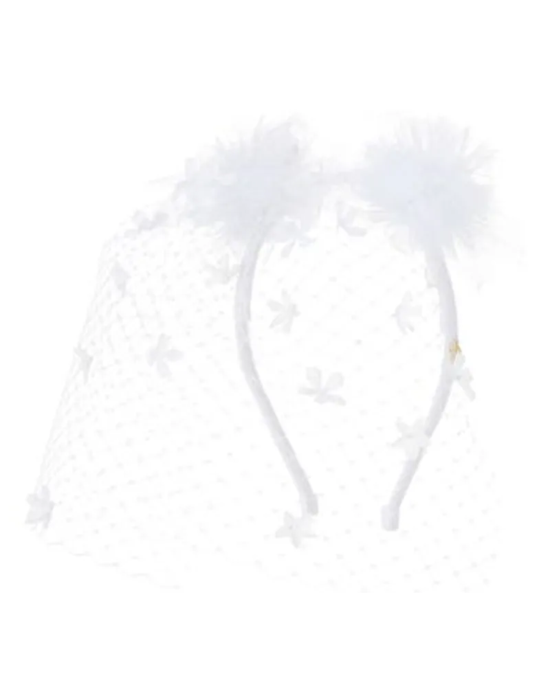 Maison Michel Stirnband Yosh White