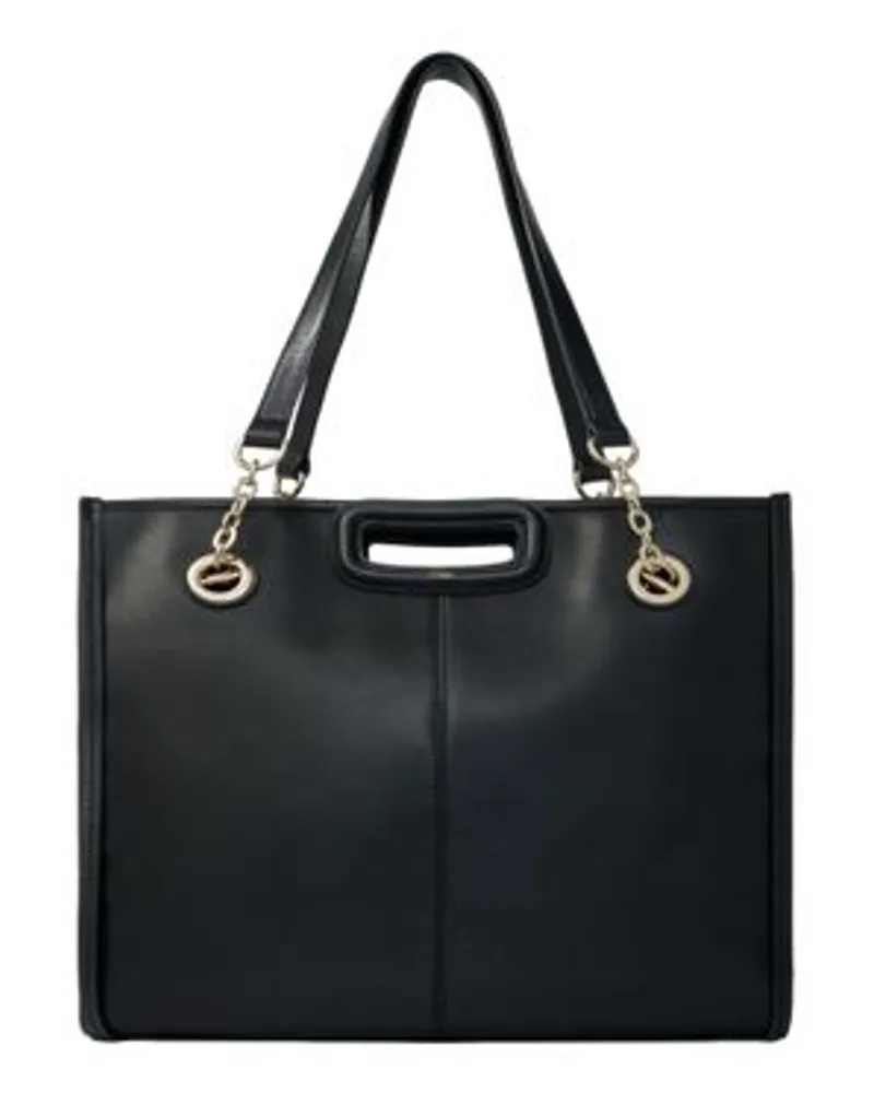Maje Ledertasche Mit Fransen Black