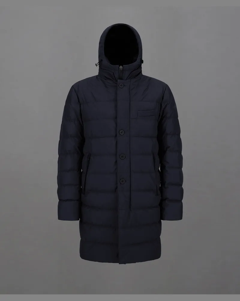 Herno Mantel Laminar Aus Gore Tex Infinium Windstopper Blau