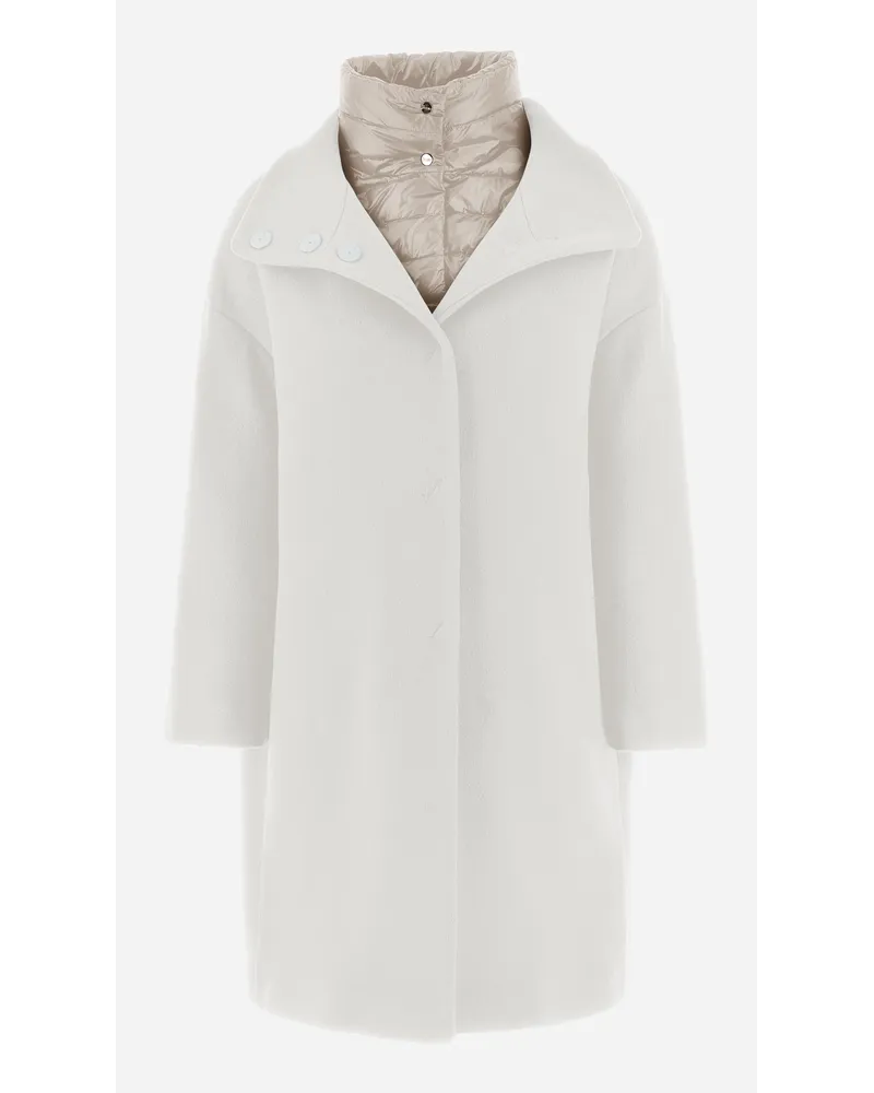 Herno Mantel Resort Aus New Modern Double Und Nylon Ultralight Chantilly