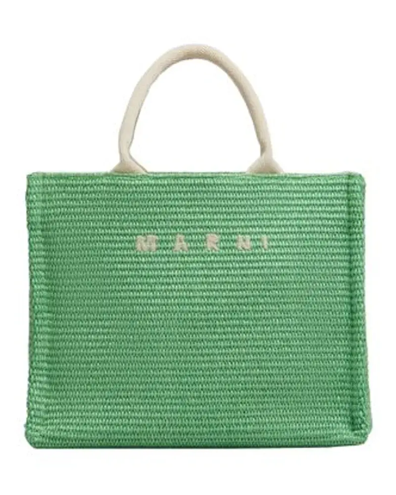 Marni Kleine Tote Bag East/West Multicolor