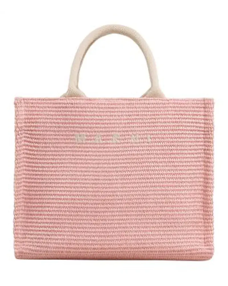 Marni Kleine Tote Bag East/West Pink