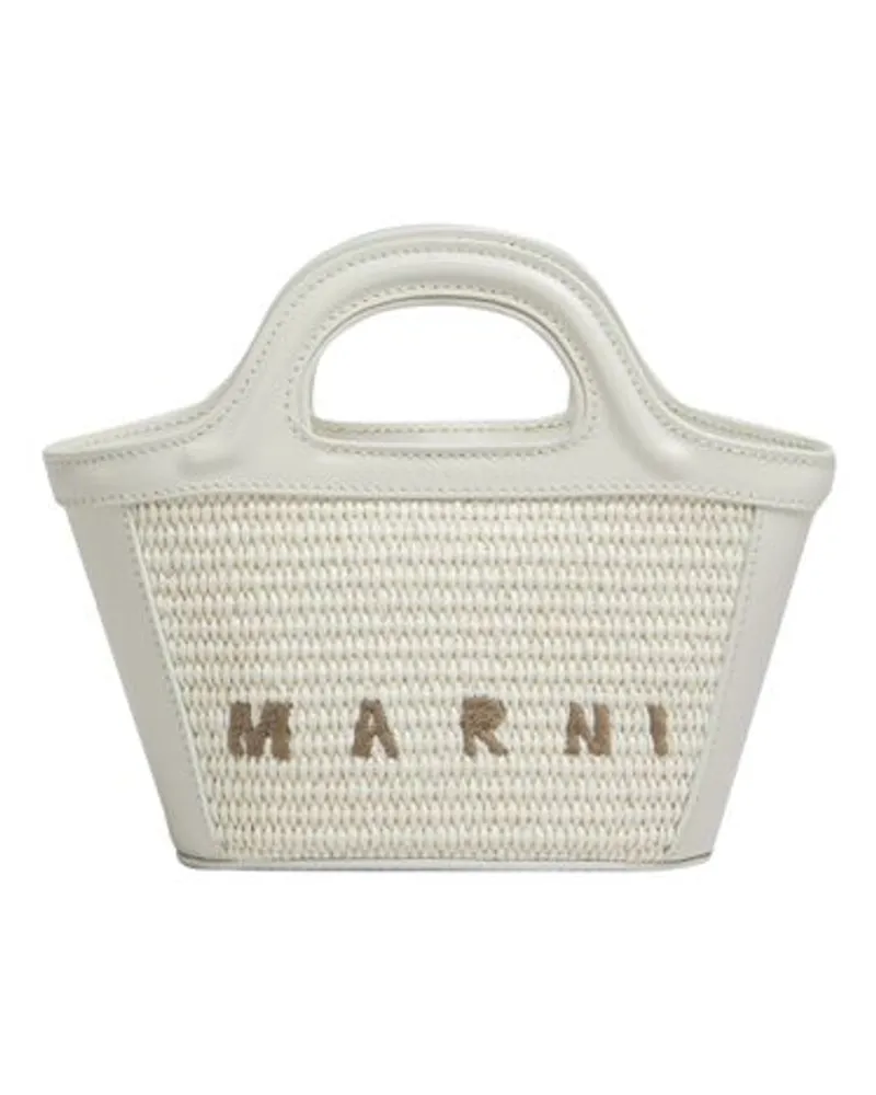 Marni Mikro Handtasche Tropicalia Beige