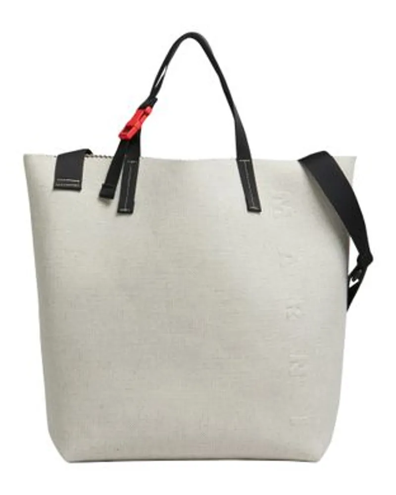 Marni Offener Shopper North/South Tribeca White