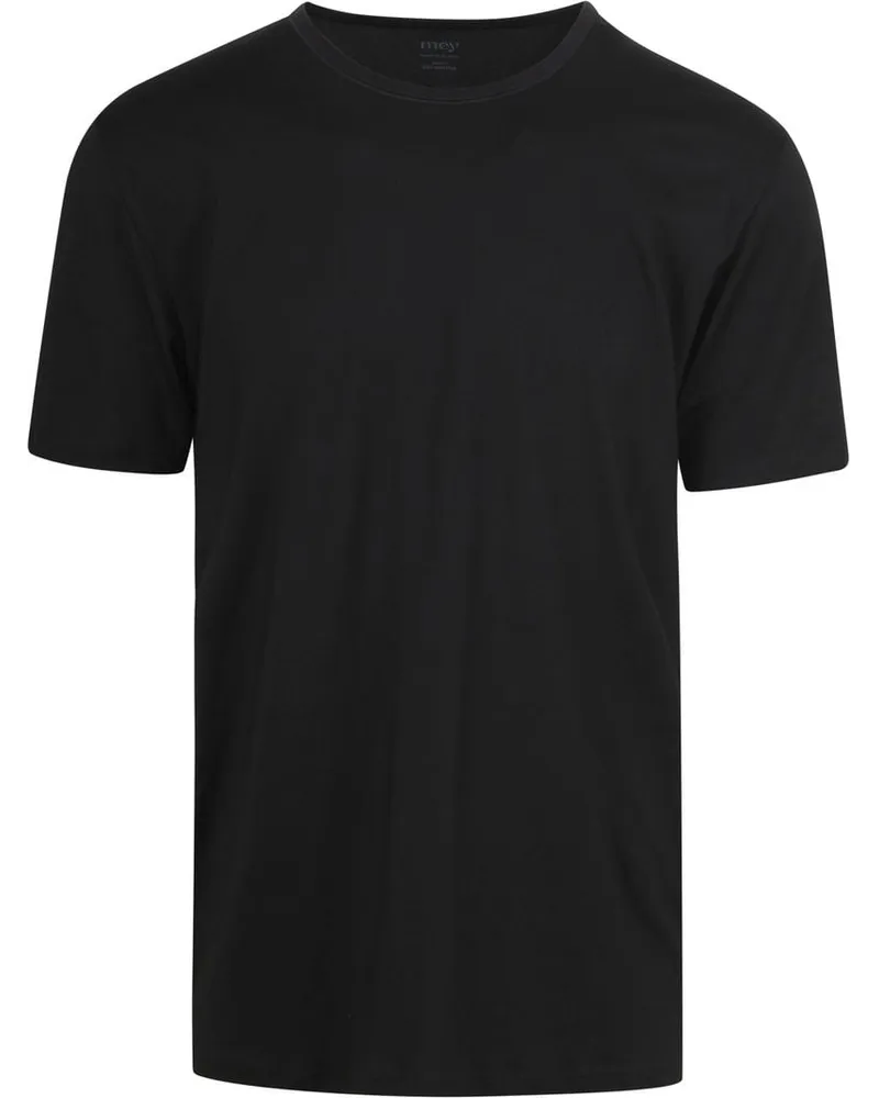 Mey Dry Cotton O Ausschnitt T Shirt Schwarz
