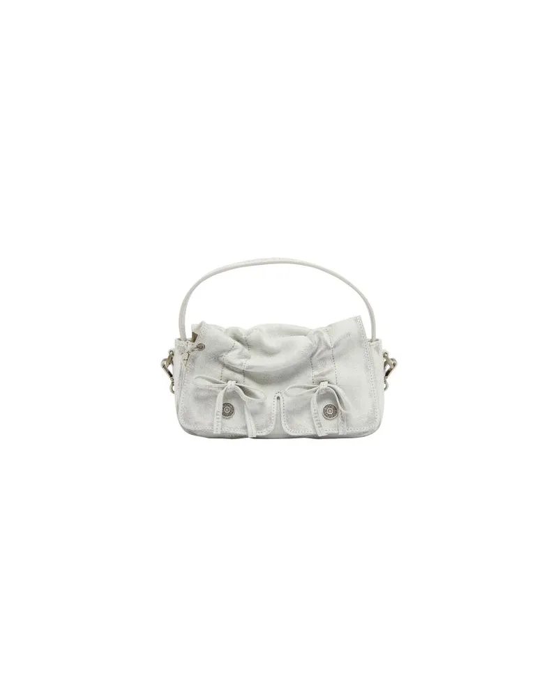 Acne Studios Micro Handtasche Multipocket Vintage White
