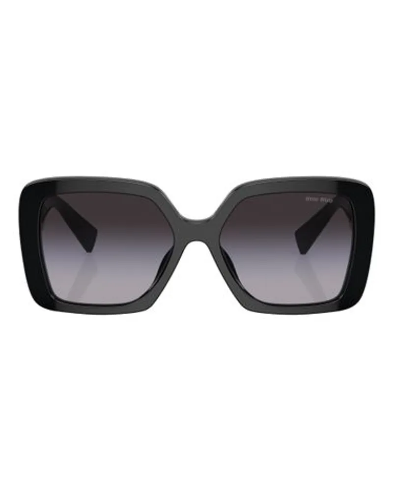 Miu Miu Irregular Sonnenbrille Mu 10ys Black